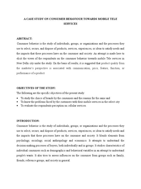 Case Study on consumer behavior | Consumer Behaviour | Behavior