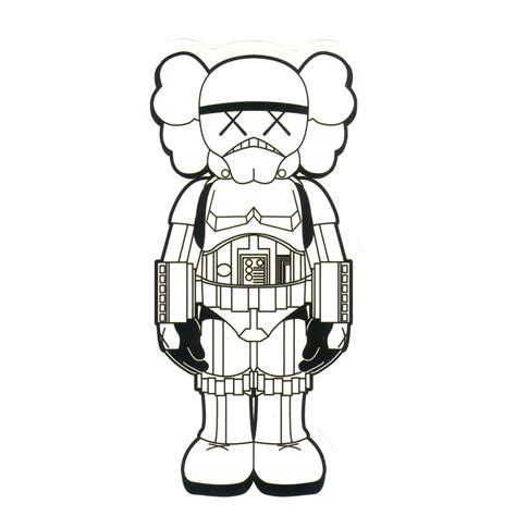 #1130 Star Wars Stormtrooper x KAWS 9.5x4 cm , decal sticker - DecalStar.com | Star wars decal ...