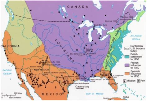 North America in the early 1700s Diagram | Quizlet