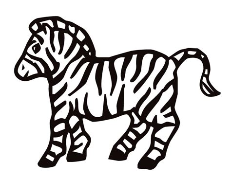 Cartoon Zebra Coloring Pages - Cartoon Coloring Pages