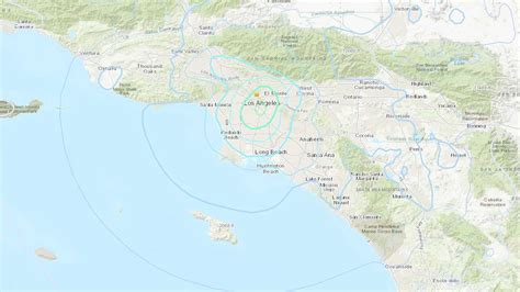 Earthquake with magnitude of 4.4 struck Los Angeles area, the USGS says