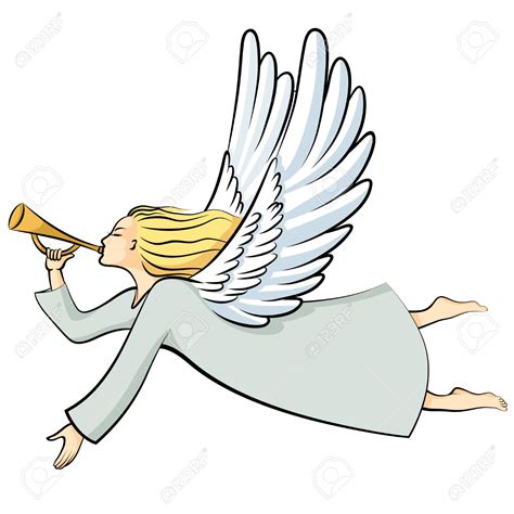 angel blowing horn clipart drawing 10 free Cliparts | Download images ...