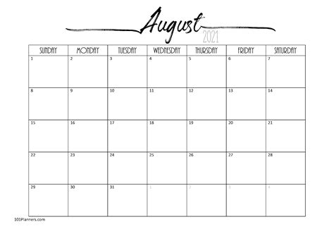 Free Blank Calendar Templates | Word, Excel, PDF for any month