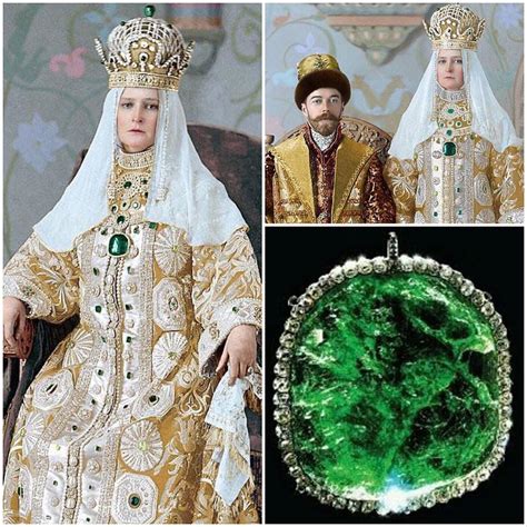 The emerald of Tsarina Alexandra Feodorovna | @alexei.romanov | Royal crown jewels, Royal jewels ...