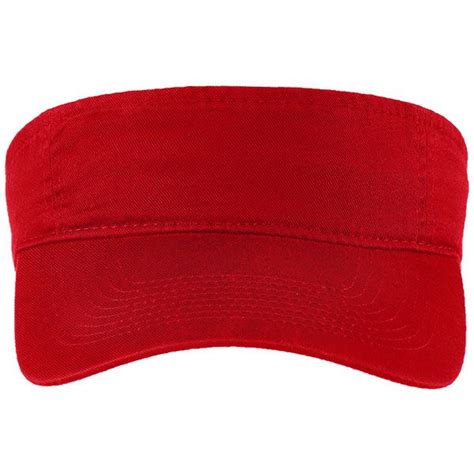 Port & Company Visor - Red - AuthenticSoccer.com