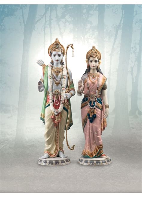 Rama and Sita Sculpture. Limited Edition - Lladro-USA