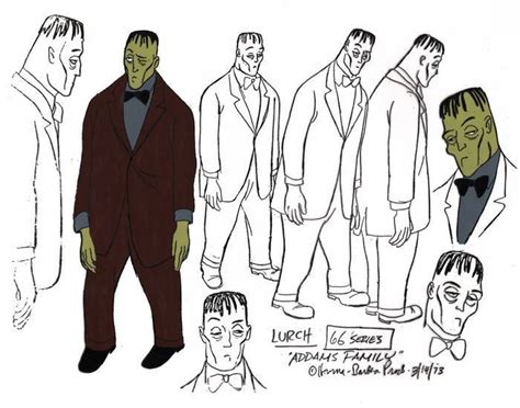 “The Addams Family” Lurch Model Sheet (Hanna-Barbera, 1973) in 2022 ...