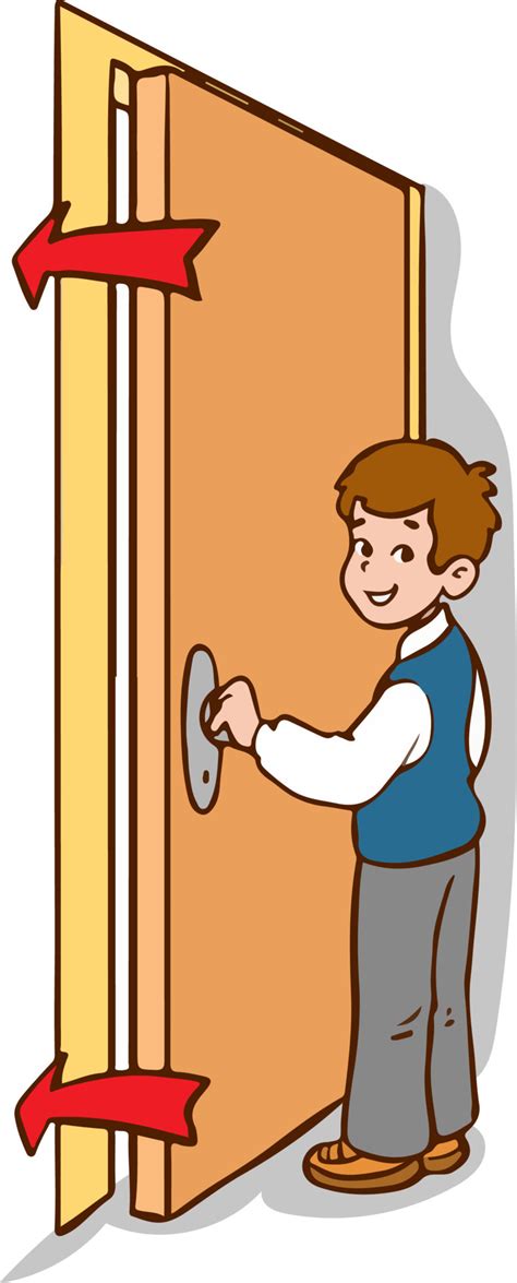 student closing the door cartoon vector 21488074 Vector Art at Vecteezy