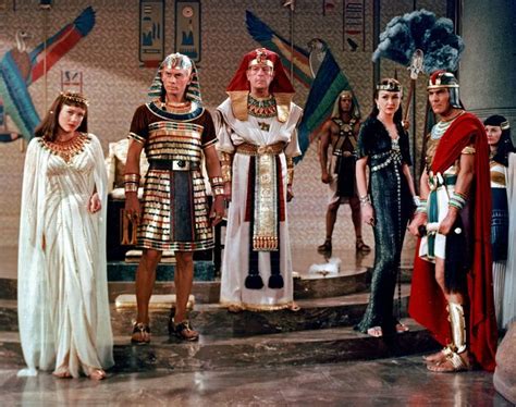 an egyptian movie scene with men and women dressed in ancient costumes ...