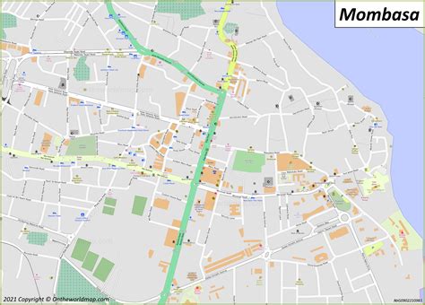 Mombasa Map | Kenya | Maps of Mombasa