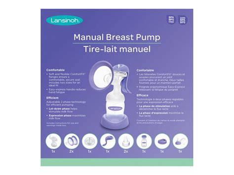 LANSINOH BREAST PUMP MANUAL 50550