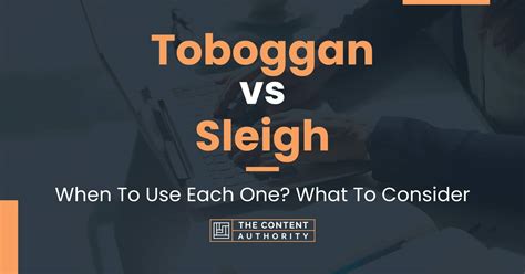 Toboggan vs Sleigh: When To Use Each One? What To Consider