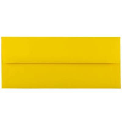 JAM Paper #10 Yellow Bright Hue Recycled Business Envelopes | Michaels