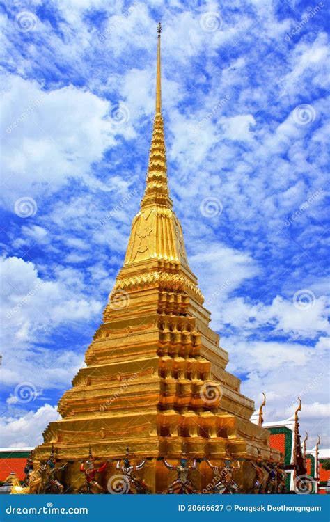 Golden Pagoda stock image. Image of architecture, heritage - 20666627