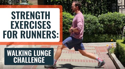 Walking Lunges Challenge: Developing Strength For Runners