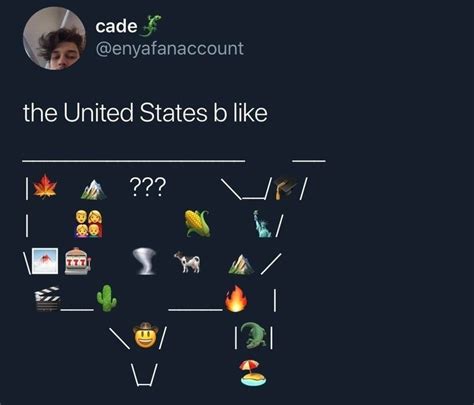 An emoji map of the United States : r/MapPorn