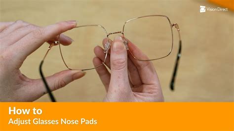 How to Adjust Glasses Nose Pads - YouTube