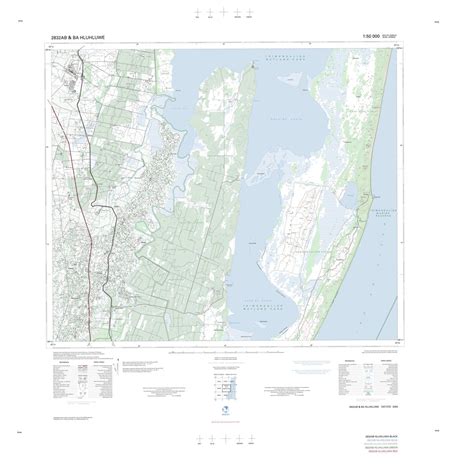 2832AB, BA HLUHLUWE Map by Chief Directorate: National Geo-spatial Information | Avenza Maps