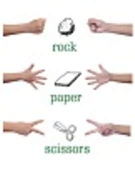 Rock paper scissors - A visual guide to the rules by Visuals from the Grass