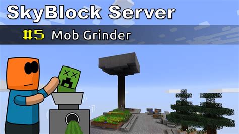 Minecraft - Mob Grinder - SkyBlock #5 - YouTube