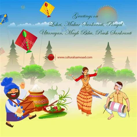 Makar Sankranti, Pongal, Bihu, Lohri Greetings 2021 - Cultural Samvaad ...