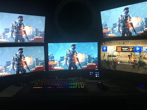 5 monitor setup for streaming finally finished:) : r/pcmasterrace