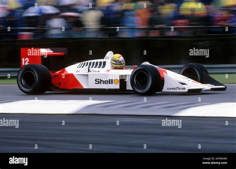 Ayrton Senna, McLaren-Honda Stock Photo - Alamy