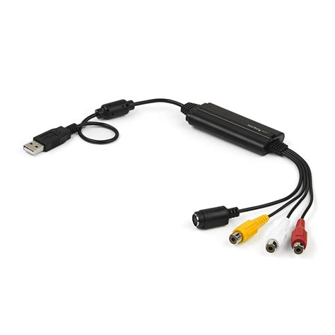 StarTech USB Video Capture Adapter Cable - S-Video/Composite to USB 2.0 SD Video Capture Device ...