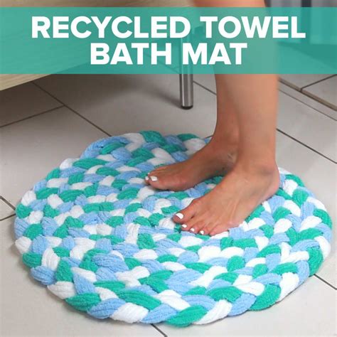 Turn Old Towels Into A Soft, Sophisticated Bath Mat Recycled Towels ...