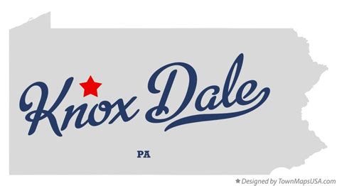 Map of Knox Dale, PA, Pennsylvania