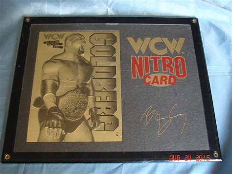 WCW Nitro Card 22kt Gold Goldberg | Collectors Weekly