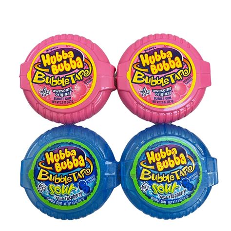 Buy Hubba Bubba Original Bubble Tape and Hubba Bubba Sour Blue Raspberry Bubble Tape Bundle | 6 ...