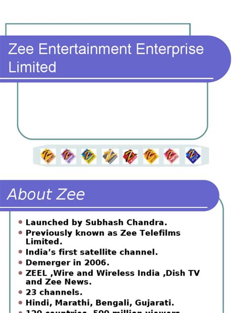 Zee Entertainment Enterprise Limited | PDF | Television | Broadcasting