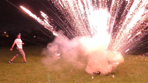 Firework Mortar Blows Up In Tube - YouTube