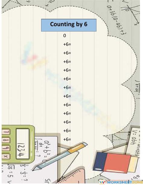 Counting By 6 Worksheet