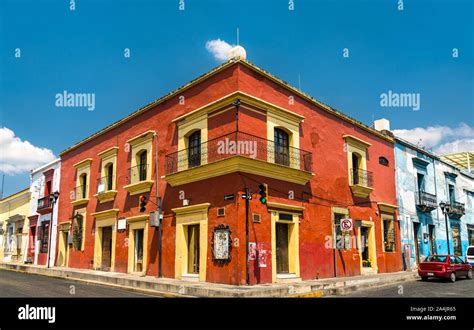 Traditional colonial architecture in Oaxaca, Mexico Stock Photo - Alamy