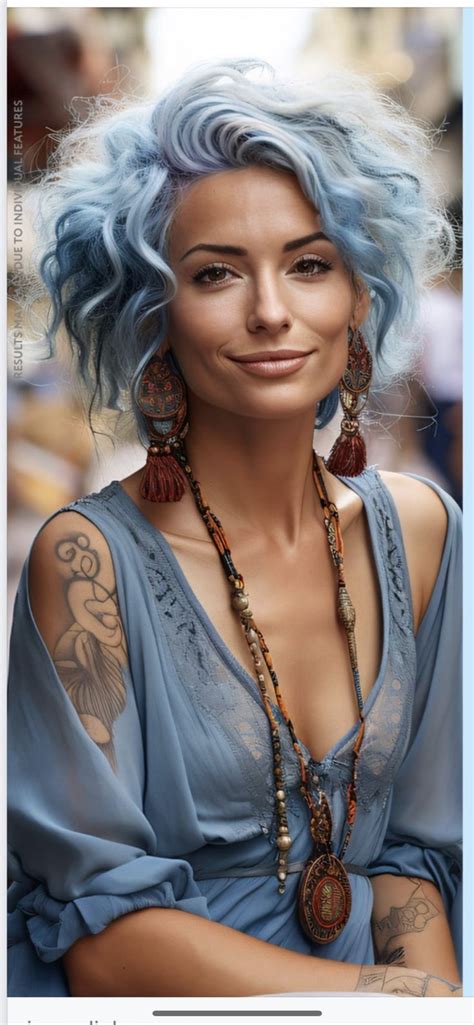 Purple Grey Hair, Grey Curly Hair, Long Gray Hair, Bohemian Hairstyles ...