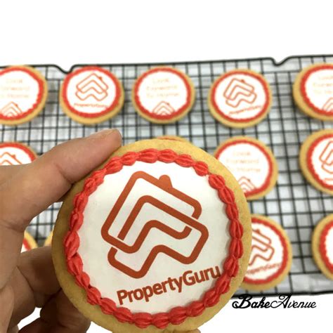 Corporate Orders - Customised Cookies - Company Logo (Round) – BakeAvenue