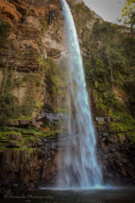 Plume - The Lone Creek Falls is near Sabie in Mpumalanga, South Africa. The waterfall plummets ...