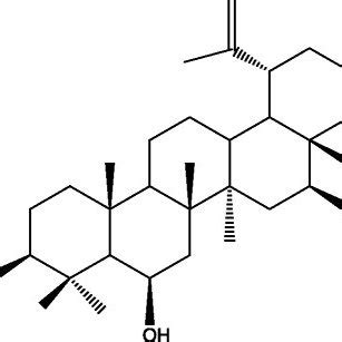 Molecular structure of triterpene lupane 3β, 6β,... | Download Scientific Diagram