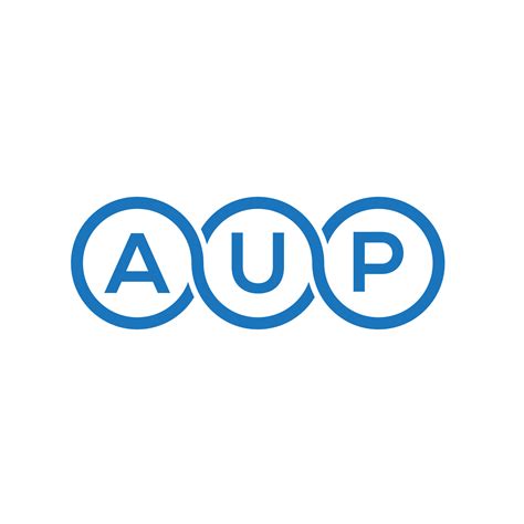 AUP letter logo design on white background. AUP creative initials letter logo concept. AUP ...