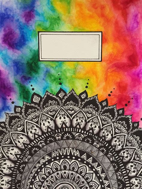 DIY Watercolor Notebook Cover | Book cover diy, Mandala art, Diy ...