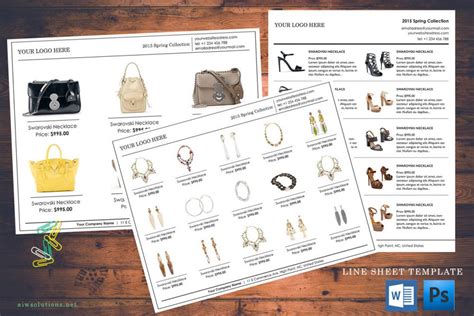 custom catalog, custom line sheet, line sheet design template, how to make a beautiful catalog ...