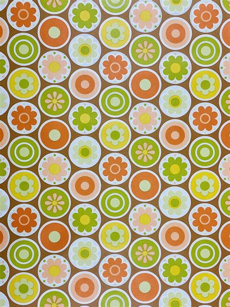 Vintage Wallpapers - Online Shop | 1970s Retro Geometric Wallpaper