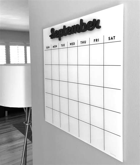 Magnetic Acrylic Calendar - Customize and Print