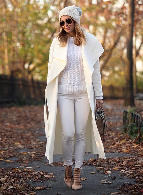 Six Ways to Wear White Jeans in Winter | Saturday Six