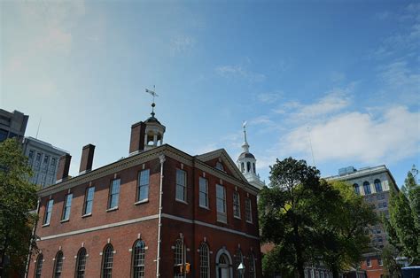 city, the past, sky, architecture, Independence Hall, History ...