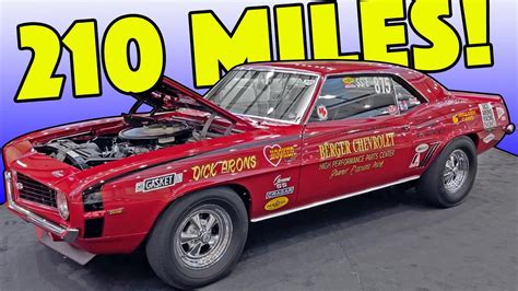 LOW MILE 1969 Camaro NHRA Super Stocker Sponsored by Berger Chevrolet - YouTube