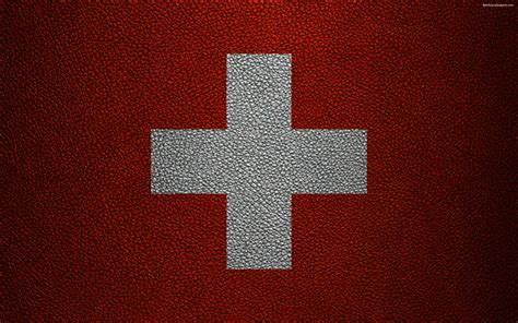 Download wallpapers Flag of Switzerland, 4k, leather texture, Swiss ...