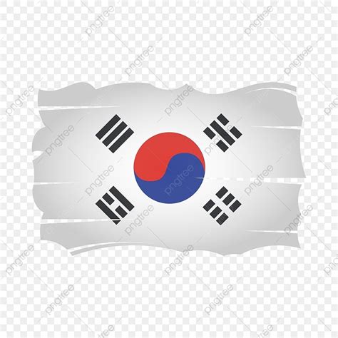 Gambar Desain Vektor Png Bendera Korea Selatan, Korea Selatan, Bendera ...